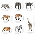 BRETOYIN Mini 2-3 Inch Wild Savanna Jungle Animals Toys Set - Party Favor Cake Topper for Kids 3-5