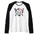 Baseball Lifestyle Cool USA Flag American Sport Lover Fun Raglan Baseball Tee