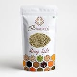 Bhatter's Indian Moong Dal Split | Moong Dhuli Hui Dal | Moong Bean Wash Split Dal with Skin Lentil - 100% Natural & Pure with Premium Quality for Traditional Cooking- 1000 Grams