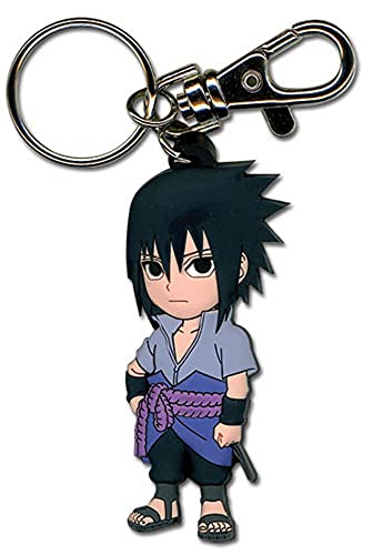 Great Eastern Entertainment 36696 Naruto Shippuden SD Sasuke PVC Keychain, Multi-Colored, 2'