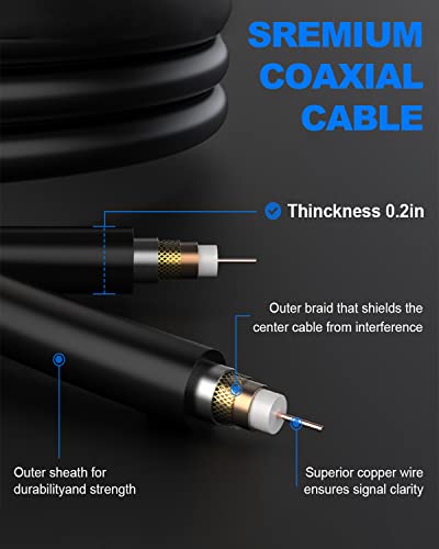 Tv Antenna Indoor, Digital Amplified Indoor Hdtv Antenna, 1080P Vhf Uhf Television Local Channels Detachable Signal Amplifier And 16.5Ft Long Coax Cable #TOP5