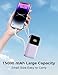 Power Bank, 15000mAh Portable Charger with Built in Cable, 22.5W Fast Charging, 6 Outputs, Slim Travel Essential Battery Pack with LED Display, Compatible with iPhone 17/16/15/14/13, iPad Purple
