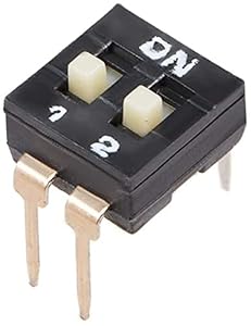 Generic 70 Stk. Schwarzer 2-Positionen DIP-Schalter