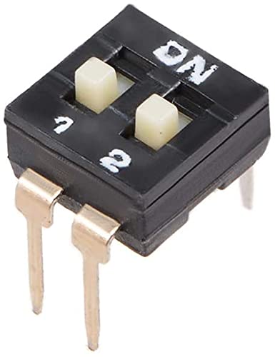 XYWHPGV 10er Set DIP-Schalter – 1–10 Positionen, 2,54 Mm Raster, Schwarz, Ideal Für Platinen Und Steckbretter