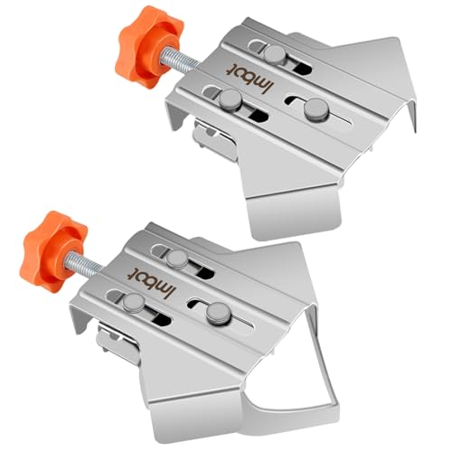 Multipurpose Stainless Steel 90 Degree Corner Clamp, Woodworking Right Angle Clamp, Stainless Steel Right Corner Clamps, Right Angle Fixing Clip for Woodworking Photo Framing (2)