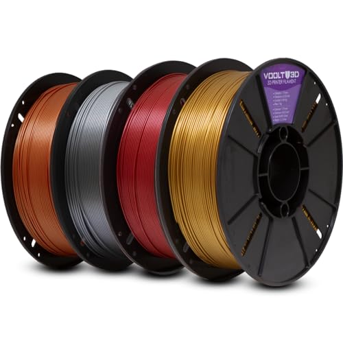 Filamento PLA Alumínio Metalizado Premium 1kg, 1.75Mm, Para Impressoras 3D - Voolt3D (Alumínio Metal