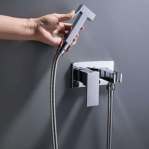 Robinet de bidet à main eau chaude et froide encastrable