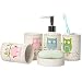 Brandream 5-Piece Kids Bathroom Sets Owl Bathroom Accessories Set Ceramic