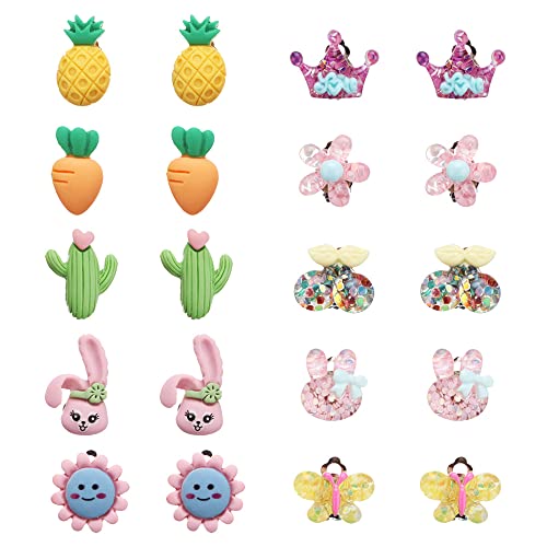Clip Ohrringe Set, ohrringe mädchenOhrclips für Mädchen Kinder Tochter Frauen, ohrringe mädchen, Nicht Pierced Ohrringe Birthday Party Supplies mädchen, kinder Dress up Cover