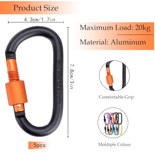 5P Carabiner Clip Locking Carabiner - Image 2