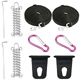 10 correas de trinquete resistentes con ganchos, correas de tormenta de toldo, kit de amarre de toldo, para toldos de caravana, kit de amarre, accesorios de toldo