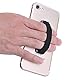 CLM-Tech Smartphone Fingerhalter 3er Set Einhandbedienung, 3 x Handy Halterung, Handygriff selbstklebend, Fingerhalterung Handy Silber Gold Schwarz