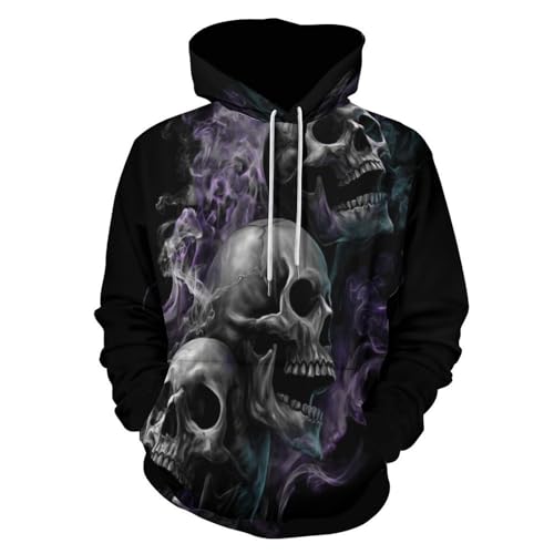 Hoodie fumée gothique pour homme idéal pour vos soirées et fêtes