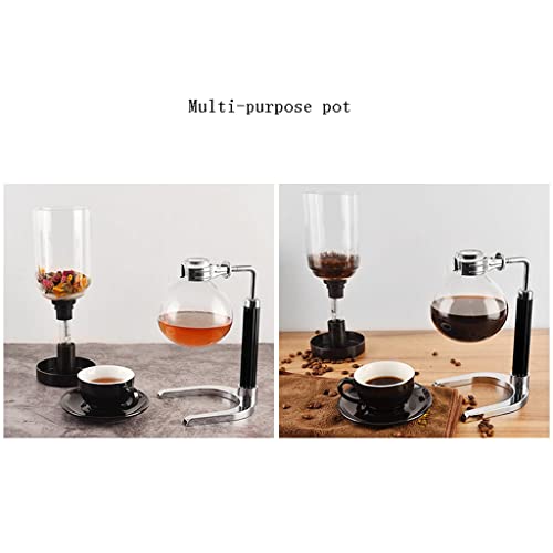 LXX Siphon-Kaffeemaschine Manuelle Retro-Vakuum-Glas-Siphon-Topf-Perkolatoren 3 Tassen Glas-Tisch-Siphon-Kaffeemaschine – Bild 7