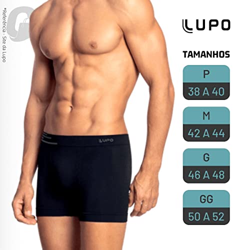 Kit 8 Cuecas Boxer Lupo Microfibra Box Sem Costura Adulto Masculino 436