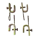 4Pcs High Temperature Resistant Zinc-Plated Steel Fastening Clamps – for Dually Tire Valve Stem Extenders (Fits Trucks, RVs, Trailers; Valve Stem Extenders Not Included)