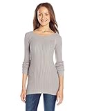 Derek Heart Juniors' Long-Sleeve Scoop-Neck Sweater