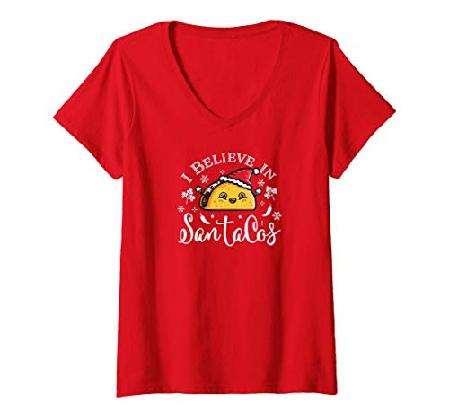 Mujer SanTacos Camiseta Cuello V