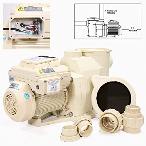 Xtremepowerus 90166 1.5Hp Variable Speed Swimming Pool Pump High-Flo Inground 230 Volt thumb #5
