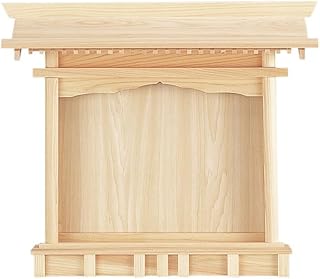 仏壇屋 滝田商店 神棚 お宮 札はり 高さ50cm×巾58cm×奥行12cm モダン シンプル 東濃ひのき 日本製