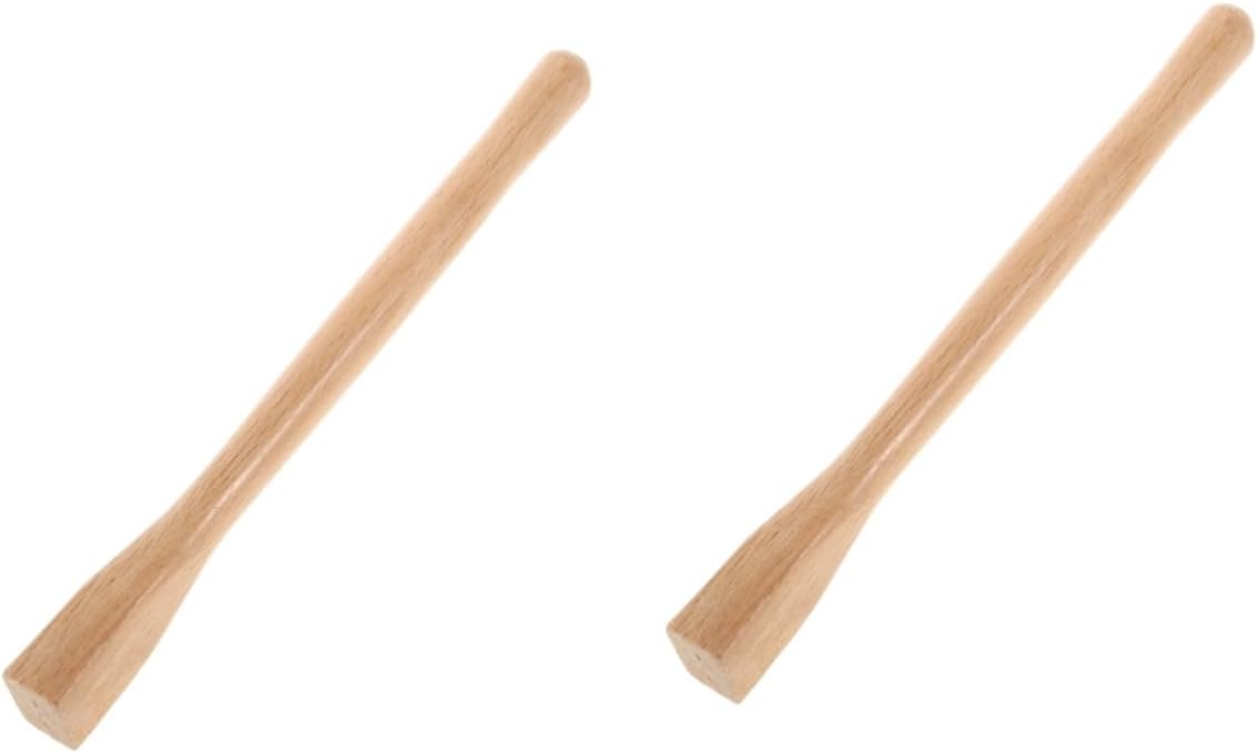 Yardwe 2pcs Hoe Wooden Handle Tools Handle for Replacement Wooden Hoe Handle Hoe Handle Replacement Hammer Handle Replacement Hoe Handle Hoe Handles Handles Flip Chip Carpenter