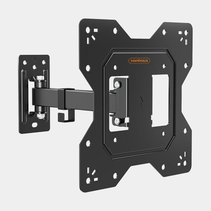 by Designer Habitat Cantilever TV Wall Mount Swivel Bracket for LCD Plasma TV (13 - 37") to Fit All VESA 75mm & 100mm + Extension Plates for Wider Spacings - New Slim Design