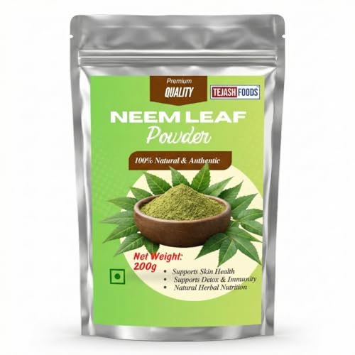 Tejash Foods Neem Leaf Powder 100% Natural | Pure Neem Patra Powd...