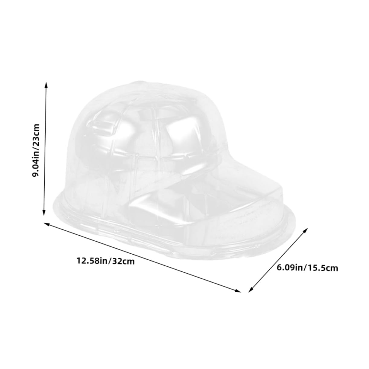 Gatuida Organizador de Gorras de Béisbol 6 Unidades Cajas Transparentes Colgantes, Soporte de Plástico Pp para Proteger y Organizar Sombreros Visera Curva en Hogares y Tiendas