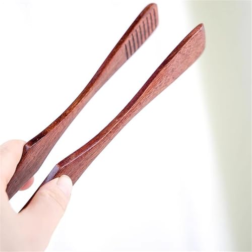 Pinzas de cocina de madera, pinzas de comida para cocinar y servir, clips versátiles de repostería, duraderos y resistentes al calor, clip de madera para asar y servir aperitivos