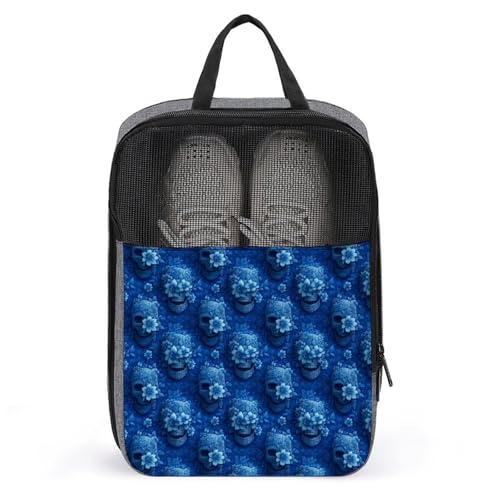 Sac à chaussures de golf crâne floral pour voyage homme et femme