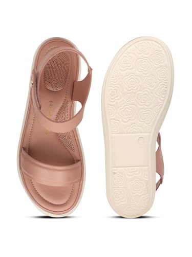 Image of Liberty Healers SSAL 1 Casual Flat Sandal For Women With PU Sole | Stylish and Comfortable | Durable Summer Footwear for Outdoor Indoor | Ideal for Everyday Wear