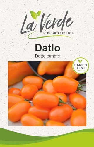 La Verde MEIN GARTEN UND ICH. Datlo Tomatensamen für ca. 10 Pflanzen, Datteltomate, süß-fruchtige Früchte, Saatgut ohne Gentechnik