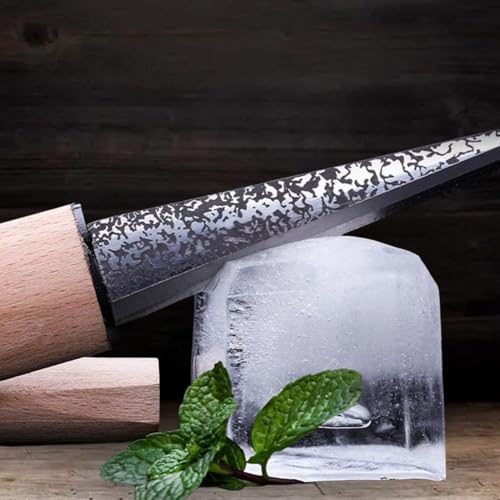 Martillo de hielo con mango de madera y acero inoxidable de alta resistencia 6