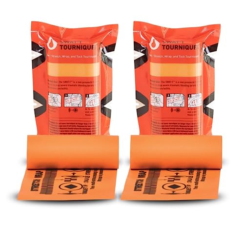 swat-t tourniquet orange 2 pack emergency first aid equipment for massive hemorrhage control made in the usa