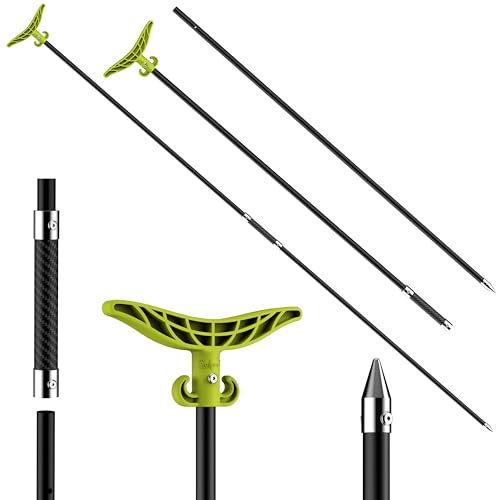 sailpref 8.63' Shallow Water Anchor Pole, Fiberglass Sand Anchor with T-Handle and 316 Stainless...