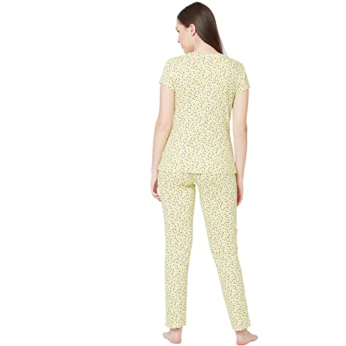 Image of Sweet Dreams Women's Cotton Printed Night Suit Set