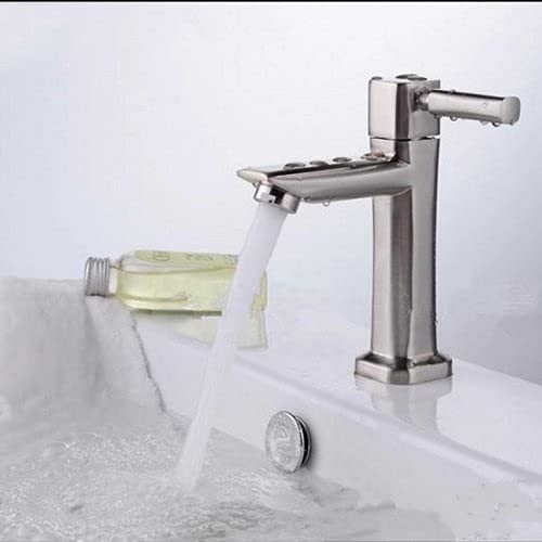 Robinet à poignée unique eau froide solution monotrou pour petit lavabo