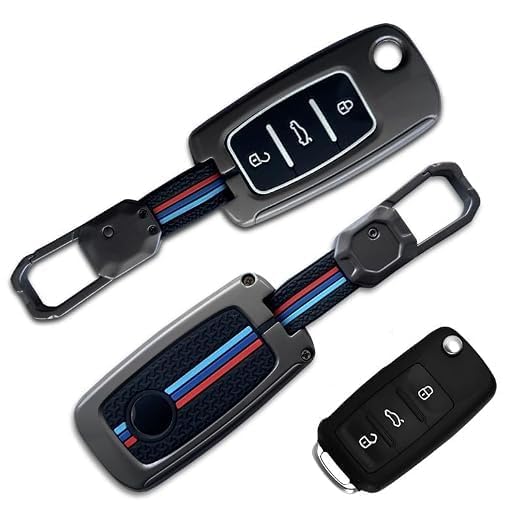 Image of NEODRIFT 'KeyShield' Car Key Cover for Skoda Kushaq (Shape 01, 03 Buttons)