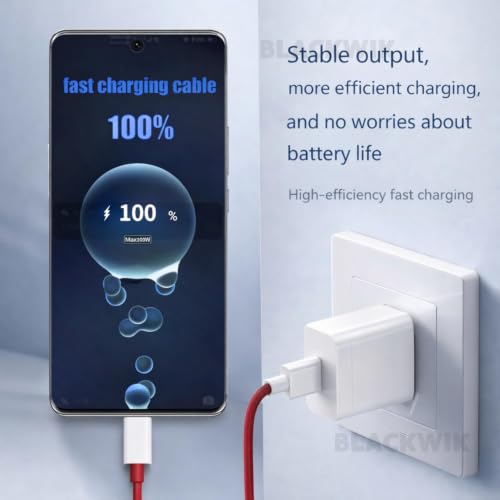 Image of Blackwik 80W USB to Type C Charging Cable Compatible with Oneplus devices