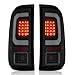 LED Tail Lights Assemble Compatible with1997-2003 Ford F150,1999-2007 Ford F250 F350 Superduty Driver and Passenger Side, Smoke Lens