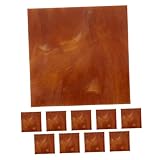  WOONEKY 10 pièces Lot Verre Teinté pour Mosaïque Matériaux Verre pour Vitraux de Murales Église Kits DIY avec Motifs Uniques pour Décoration