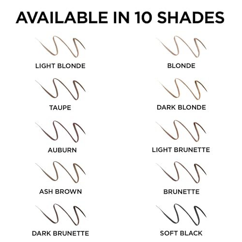 L'Oreal Paris Makeup Brow Stylist Definer Waterproof Eyebrow Pencil, Ultra-Fine Mechanical & Retractable Brow Pencil, Draws Tiny Brow Hairs & Fills in Sparse Areas & Gaps, Dark Brunette, 0.003 oz.