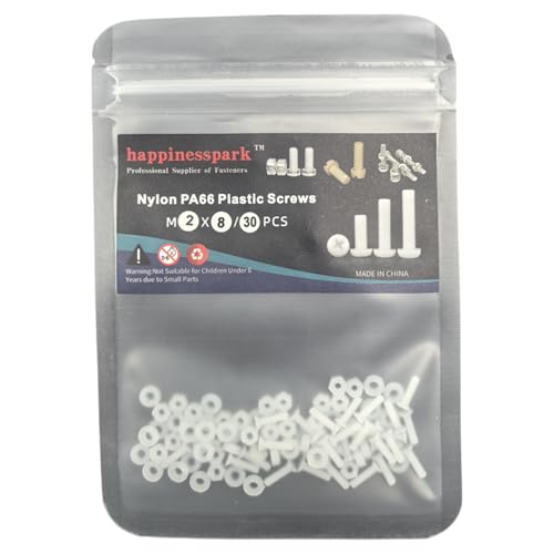 Vis cruciformes M2 nylon anti court-circuit lot de 30 boulons isolants contre la rouille