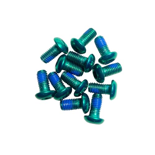 Miles Wide Steel Rotor Bolts, Green