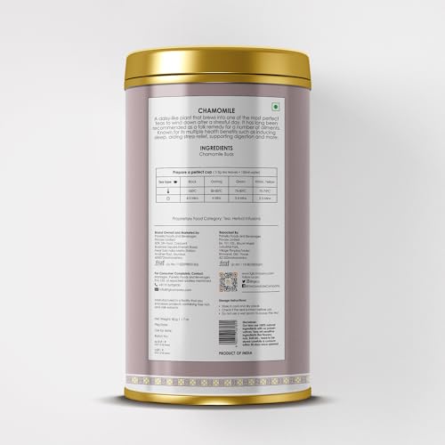 Image of TGL Co.Chamomile Herbal Tea Infusion (50G Tin Can)|Rich in Anti Oxidant | Refreshing | No Artificial flavor | Improve Digestion