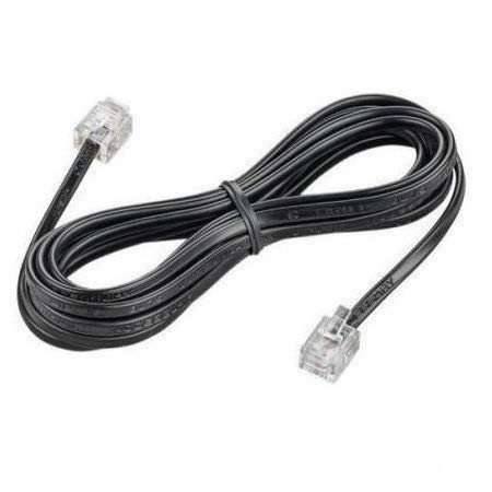 Telephone Modem Line Cord Cable,Telephone Cable,RJ11 Plug to Plug 2 M ...