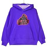 [XLARGE KIDS] エクストララージ キッズ 子ども服 スランテッドOGゴリラパーカー パープル(80cm パープル)