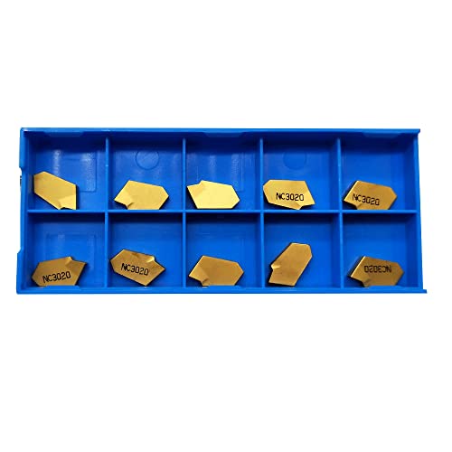 10 Pcs Carbide Grooving Inserts Sp300 Cnc Lathe Carbide Inserts Cutters For Lathe Grooving Cut-Off Tool Single Head External Turning Tool Or Internal Turning Tool #TOP3