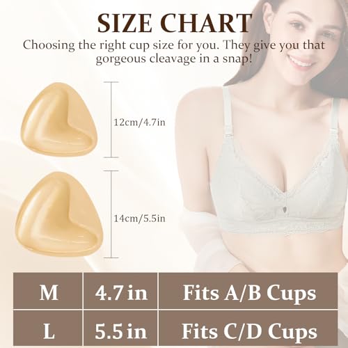 Sticky Bra Breast Enhancement, Sticky Bra Push Up Double Sided Bra Inserts Bra Pads for Bikini & Swimsuit Sport2