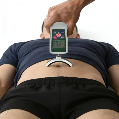 Medidor de Fuerza Muscular con Apagado Automático | Modos de Medición en Tiempo Real, Pico y Primer Pico, Valor Máximo de Carga 500 N / 50 kg / 110 lb, Unidades N, kg, lb y oz, Retroiluminación Automática miniatura 1